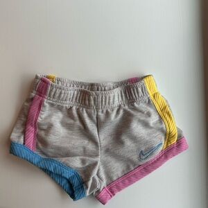 Nike Kids' Shorts with Gray and Colorful Accents